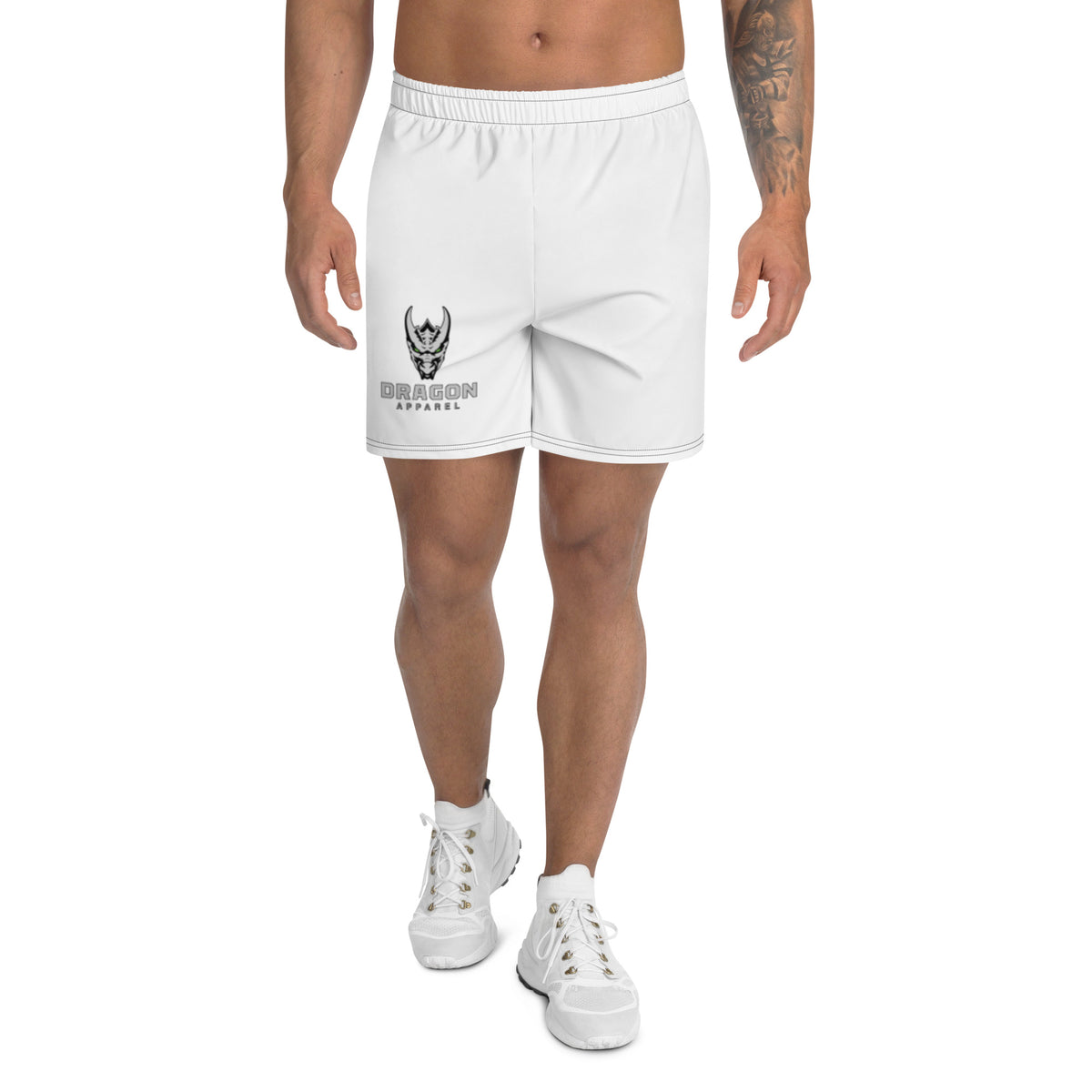 Dragon Apparel Men s Athletic Shorts White Shop Dragon Apparel